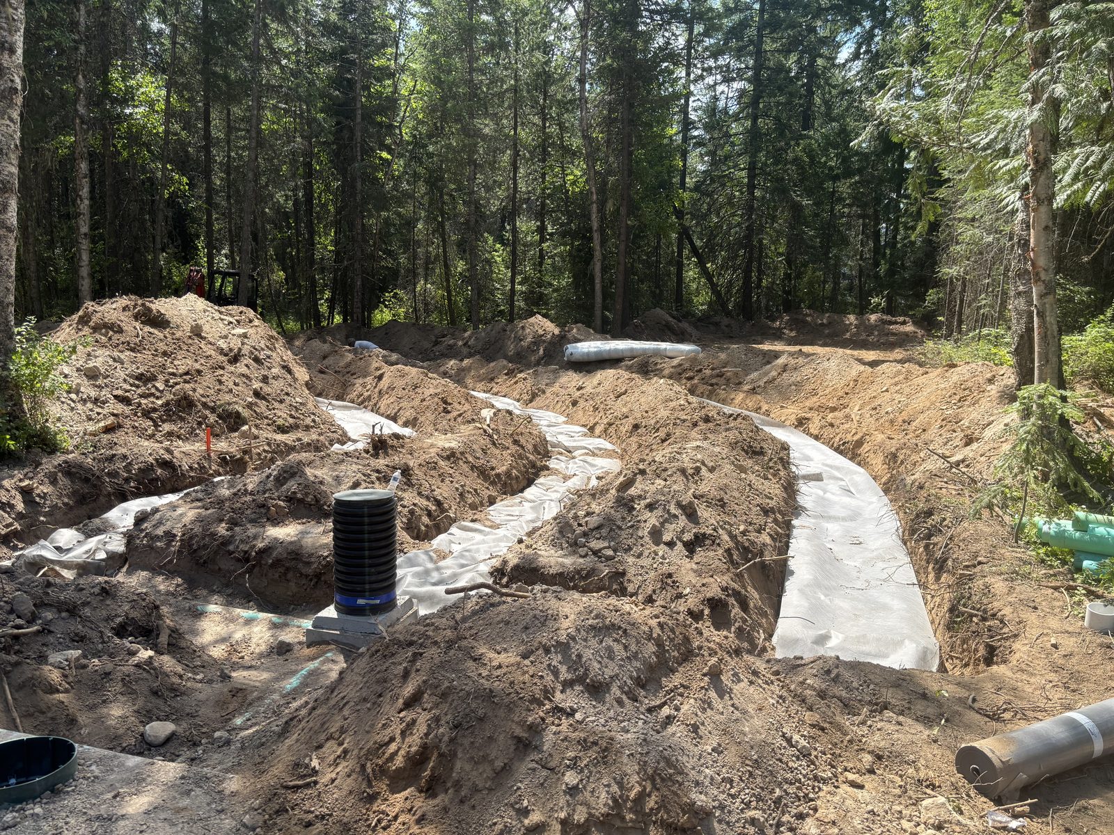 Bay Builders septic system installation in Northern Idaho
